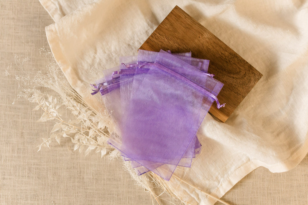 Organza Säckchen Lavendel (5 Stück)