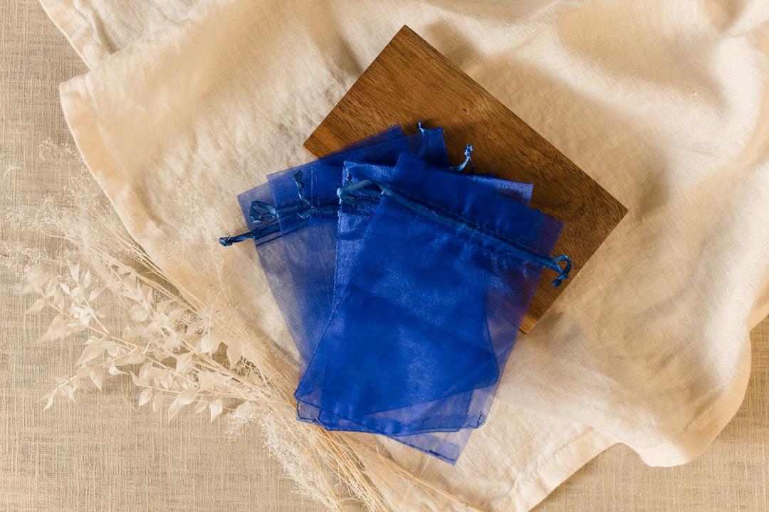 Organza Säckchen Blue (5er Set)