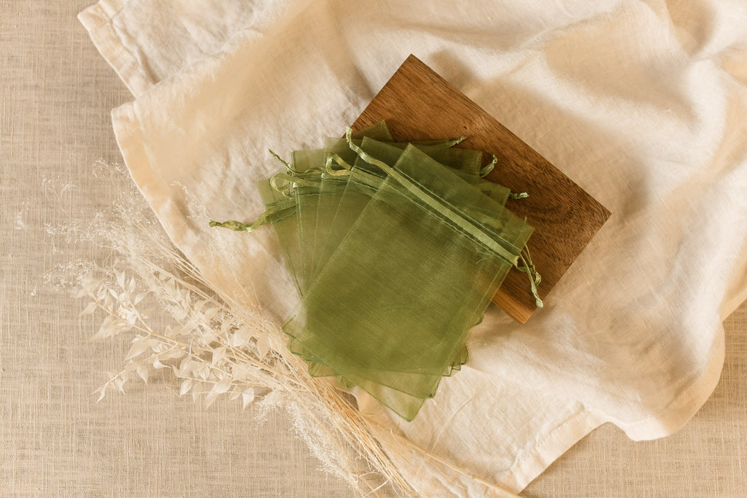 Organza Säckchen Green (5er Set)