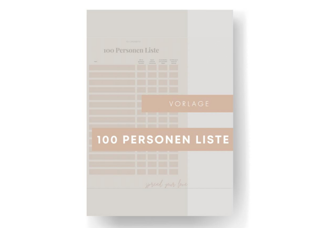 100 Personen Liste - Oilbuddys