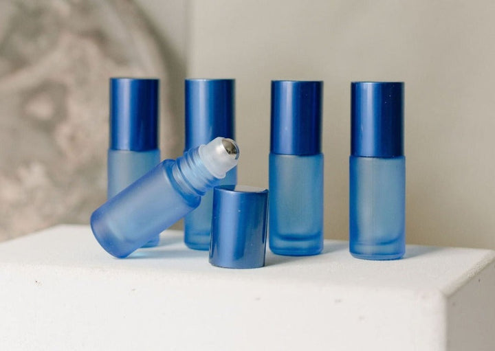 Roll On Frosted Dark Blue 5 ml (5er Set)