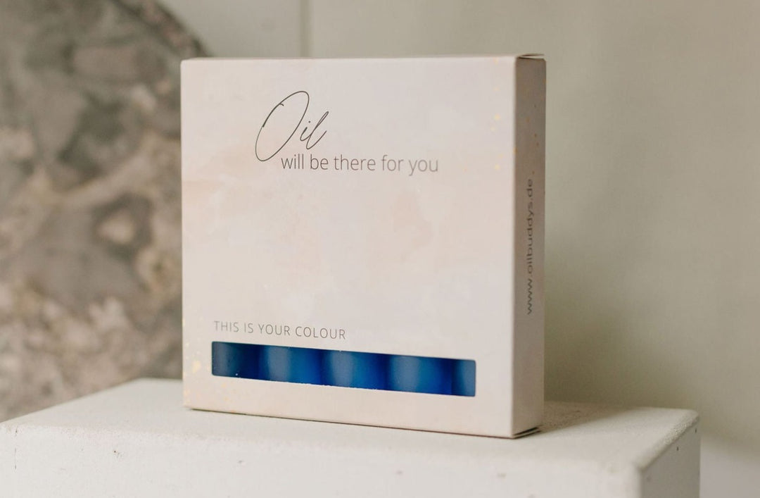 Roll On Frosted Dark Blue 10 ml (5er Set)